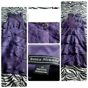 Jessica Howard Purple Formal Dress